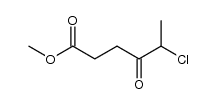 δ-Chlor-δ-methyl-laevulinsaeure-methylester Structure
