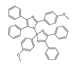2,2'-bis-(4-methoxy-phenyl)-4,5,4',5'-tetraphenyl-2'H-[1,2']biimidazolyl结构式