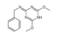 N-benzyl-4,6-dimethoxy-1,3,5-triazin-2-amine结构式