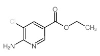 Ethyl 6-amino-5-chloronicotinate结构式