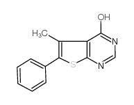 5-甲基-6-苯基噻吩[2,3-D]嘧啶-4-醇结构式