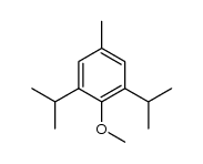 1-Methoxy-2,6-diisopropyl-4-methylbenzol结构式