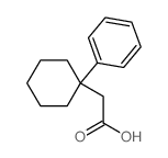 Cyclohexaneacetic acid,1-phenyl-结构式