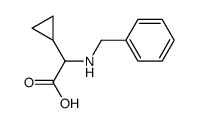 2-(benzylamino)-2-cyclopropylacetic acid Structure