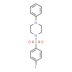 1-[(4-fluorophenyl)sulfonyl]-4-phenylpiperazine Structure