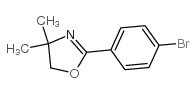 2-(4-溴苯基)-4,4-二甲基-4,5-二氢恶唑结构式