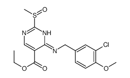 4-(3-chloro-4-Methoxybenzylamino)-5-ethoxycarbonyl-2-Methylsulfinylpyrimidine structure