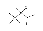3-chloro-2,2,3,4-tetramethyl-pentane结构式