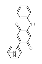 p-Benzoquinone, 2,5-dianilino-结构式