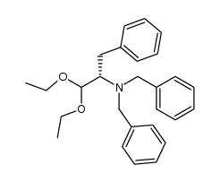 (S)-2-(N,N-dibenzyl)amino-3-phenylpropanal diethyl acetal Structure