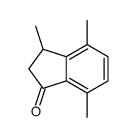 3,4,7-Trimethyl-2,3-dihydro-1H-indene-1-one结构式