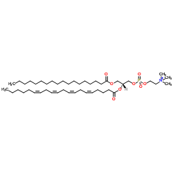 1-Stearoyl-2-arachidonoyl-sn-glycero-3-phosphocholine Structure
