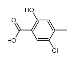 5-chloro-2-hydroxy-4-methyl-benzoic acid结构式