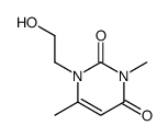 1-(2-hydroxyethyl)-3,6-dimethylpyrimidine-2,4-dione Structure