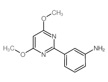 3-(4,6-Dimethoxypyrimidin-2-yl)aniline structure