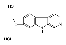 7-methoxy-1-methyl-9H-pyrido[3,4-b]indole,dihydrochloride结构式