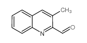 3-甲基喹啉-2-甲醛结构式