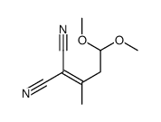 2-(4,4-dimethoxybutan-2-ylidene)propanedinitrile结构式