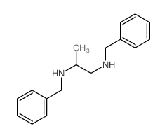 1,2-Propanediamine,N1,N2-bis(phenylmethyl)- Structure