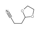 3-(1,3-dioxolan-2-yl)propanenitrile结构式