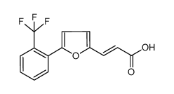 3-[5-(2-(三氟甲基)苯基)呋喃-2-基]-丙烯酸,主要是反式结构式