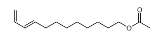 (E)-十二碳-9,11-二烯-1-基乙酸酯结构式
