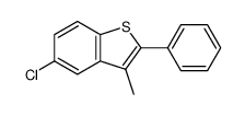 5-chloro-3-methyl-2-phenylbenzo[b]thiophene Structure