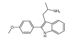 2-(p-Methoxyphenyl)-α-methyl-1H-indole-3-ethanamine Structure