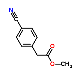 Methyl (4-cyanophenyl)acetate Structure