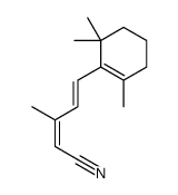 (2E,4E)-3-Methyl-5-(2,6,6-trimethyl-1-cyclohexen-1-yl)penta-2,4-dienenitrile Structure