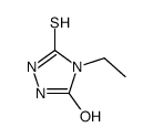 4-ethyl-5-sulfanylidene-1,2,4-triazolidin-3-one Structure