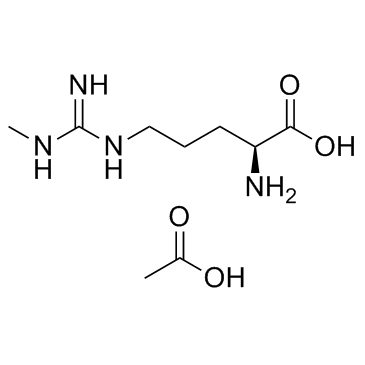 Nω-单甲基-L-精氨酸乙酸盐结构式
