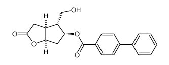 (+/-)-科里内酯 5-(4-苯基苯甲酸酯)结构式