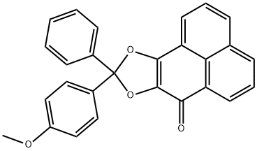 9-(4-Methoxyphenyl)-9-phenyl-7H-phenaleno[1,2-d][1,3]dioxol-7-one结构式