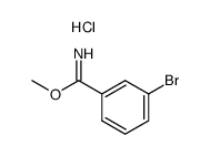 methyl 3-bromobenzenecarboximidoate hydrochloride Structure