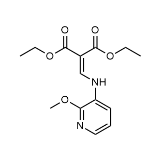 Diethyl 2-(((2-methoxypyridin-3-yl)amino)methylene)malonate Structure