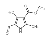 5-甲酰基-2,4-二甲基-1H-吡咯-3-羧酸甲酯结构式