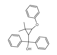 3-Phenoxy-2,2-dimethyl-cyclopropyl-diphenyl-methanol Structure