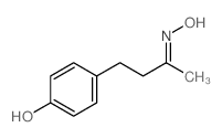 4-[(3E)-3-hydroxyiminobutyl]phenol structure