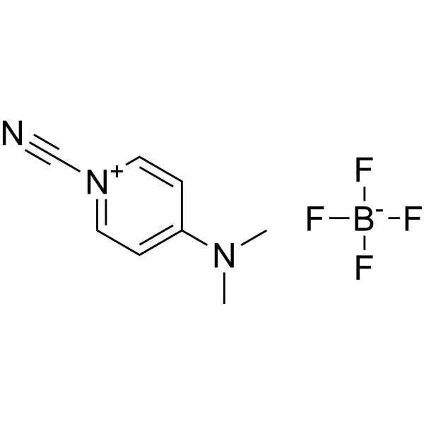 1-氰基-4-(二甲氨基)吡啶四氟硼酸盐结构式