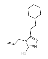 4-烯丙基-5-(2-环己基乙基)-4H-1,2,4-噻唑-3-硫醇结构式