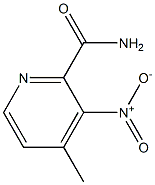 4-Methyl-3-nitro-pyridine-2-carboxylic acid amide Structure