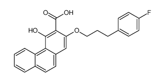 2-(3-(4-fluorophenyl)propoxy)-4-hydroxyphenanthrene-3-carboxylic acid结构式