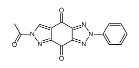 6-acetyl-2-phenylpyrazolo[3,4-f]benzotriazole-4,8-dione结构式
