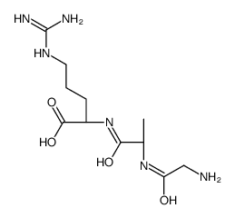 (2S)-2-[[(2S)-2-[(2-aminoacetyl)amino]propanoyl]amino]-5-(diaminomethylideneamino)pentanoic acid结构式