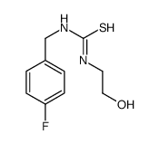 1-[(4-fluorophenyl)methyl]-3-(2-hydroxyethyl)thiourea Structure