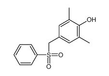 4-(benzenesulfonylmethyl)-2,6-dimethylphenol Structure