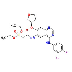 (R)-diethyl 2-(4-(3-chloro-4-fluorophenylamino)-7-(tetrahydrofuran-3-yloxy)quinazolin-6-ylamino)-2-oxo Structure