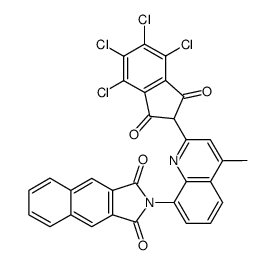 2-[4-Methyl-2-(4,5,6,7-tetrachloro-1,3-dioxo-indan-2-yl)-quinolin-8-yl]-benzo[f]isoindole-1,3-dione Structure