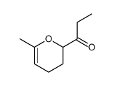 1-(6-methyl-3,4-dihydro-2H-pyran-2-yl)propan-1-one结构式